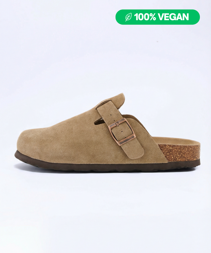 100% Vegan Suede Clogs by Qomfort