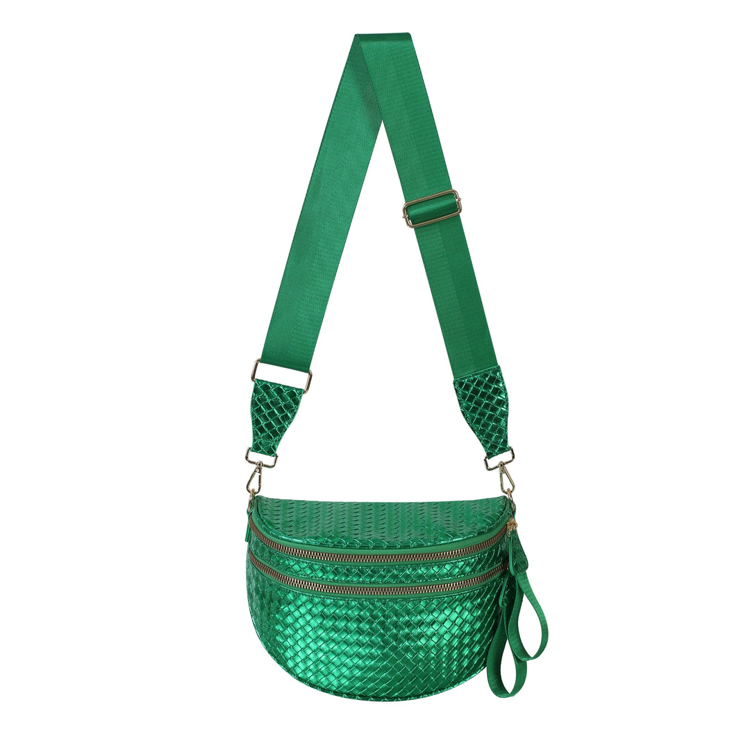 GoFree - Woven Leather Bum Bag