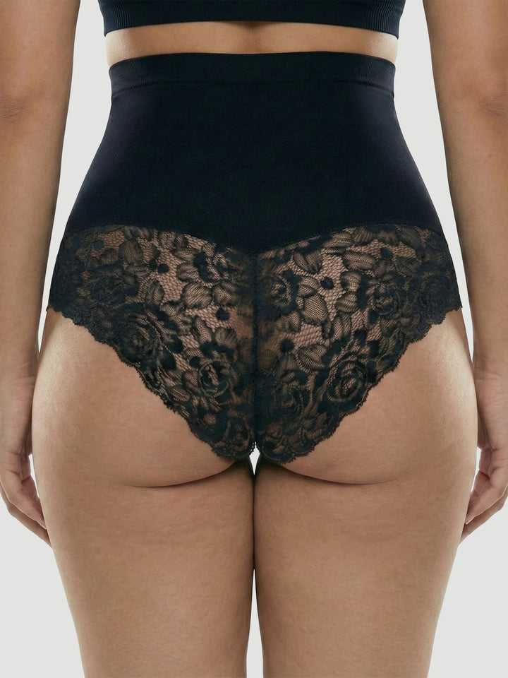 High Waisted Shaping Lace Panty